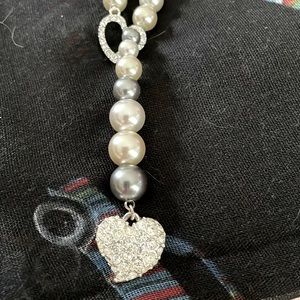 Pearl and Rhinestone Necklace